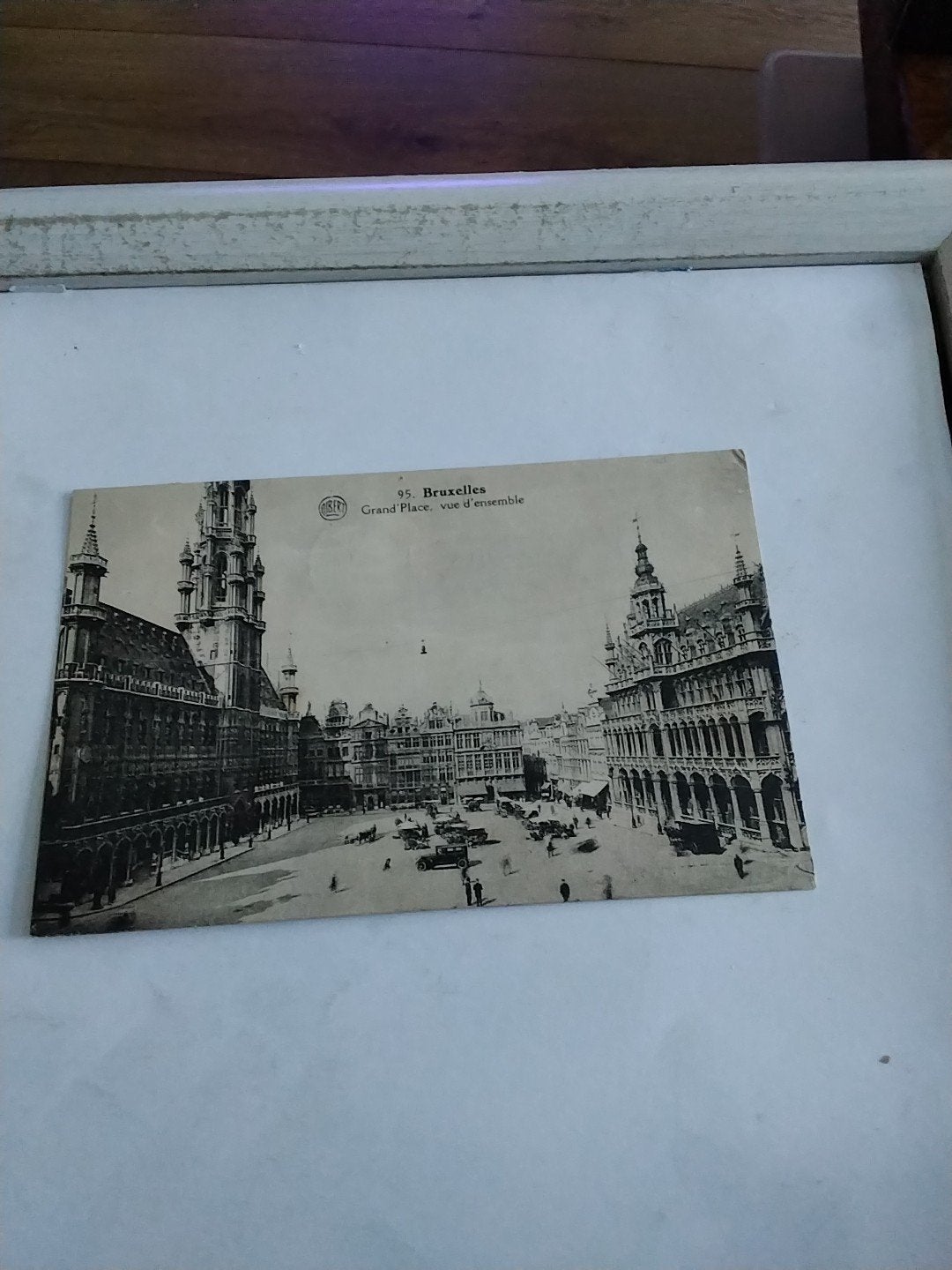 Oude Postkaart Brussel Grote Markt - Gelopen 1947, Verzamelen, Ophalen of Verzenden, 1940 tot 1960, Gelopen, Brussel (Gewest)