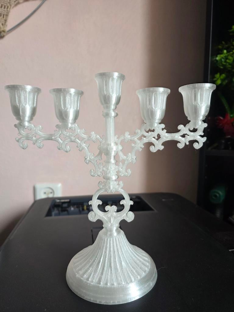 PETG Kandelaar met 5 Armen - Elegant en Modern Design, Ophalen of Verzenden, Overige materialen