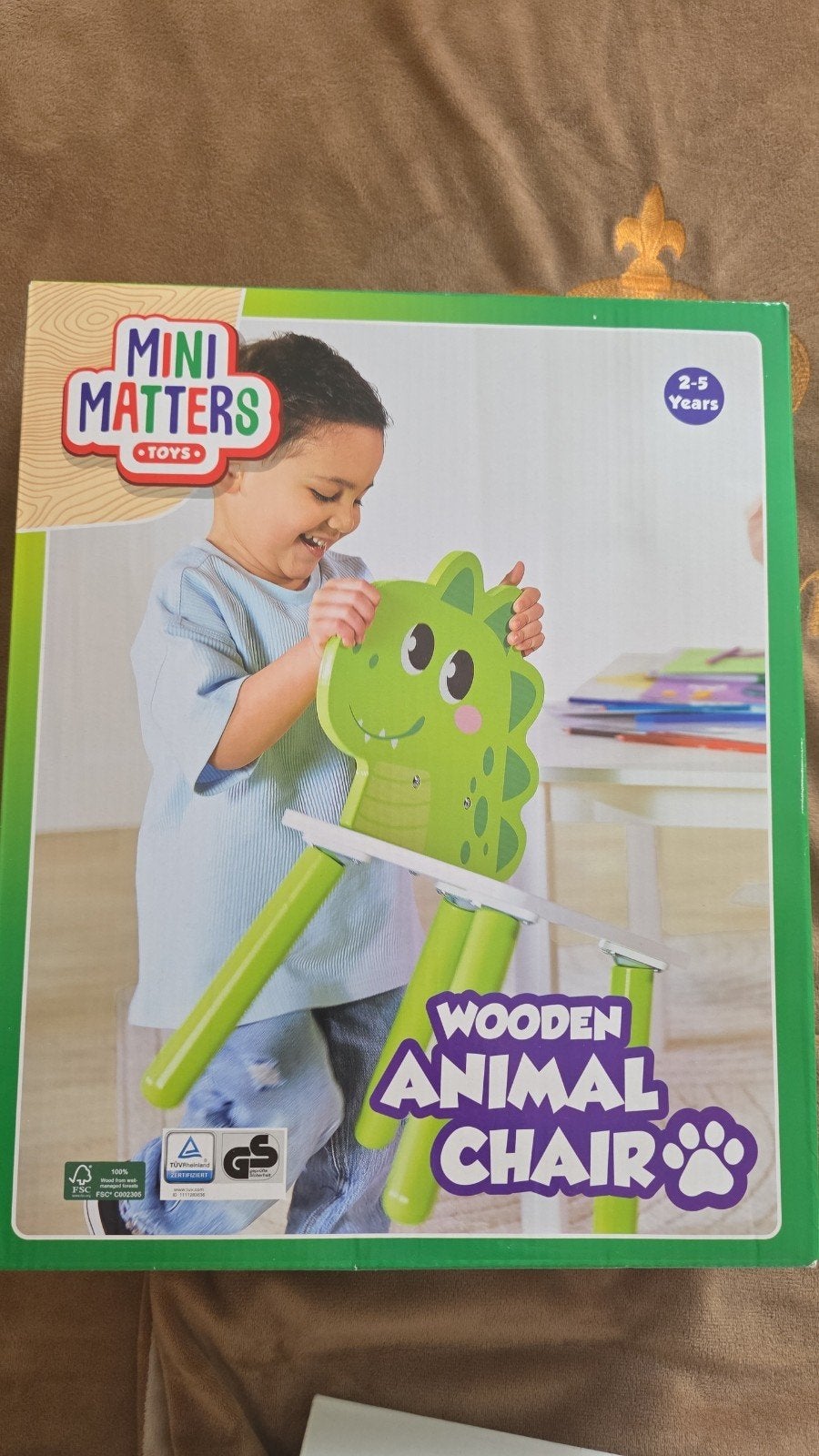 Mini Matters Houten Dierenstoel - Draak (2-5 jaar), Kinderen en Baby's, Ophalen of Verzenden, Nieuw, Stoel