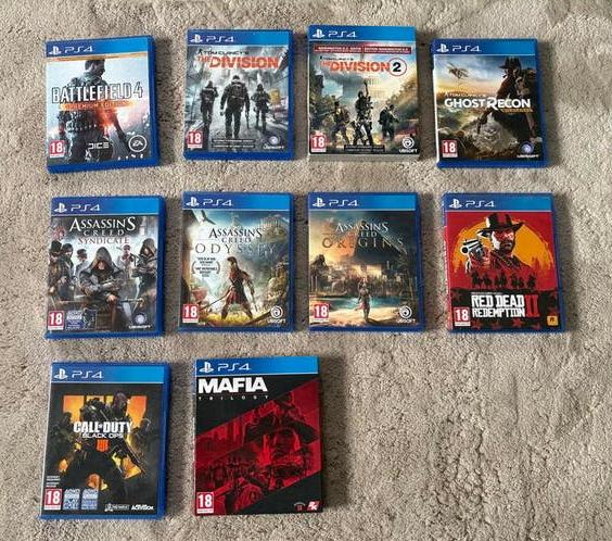 Diverse PlayStation 4 games - Actie, RPG, Shooter, Spelcomputers en Games, Online, Gebruikt, Vanaf 18 jaar, Overige genres
