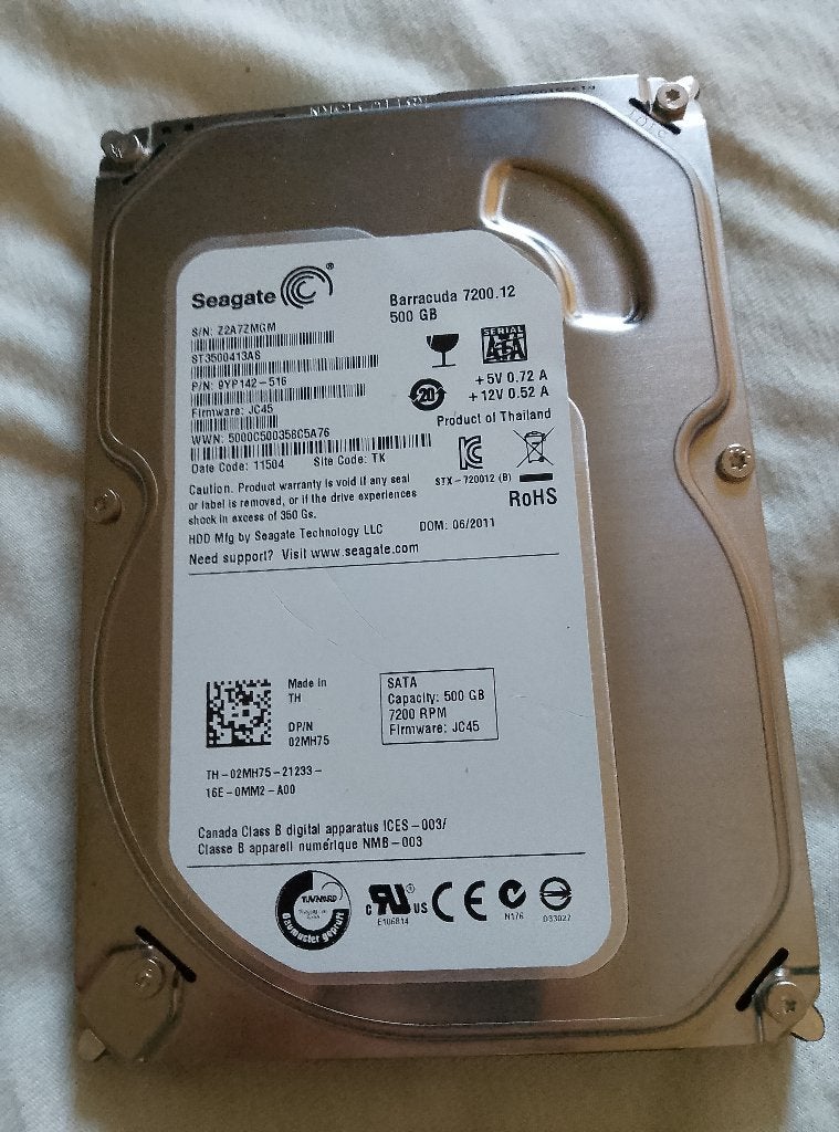 Seagate Barracuda 7200.12, Computers en Software, Harde schijven, Intern, Ophalen of Verzenden, Zo goed als nieuw, Seagate