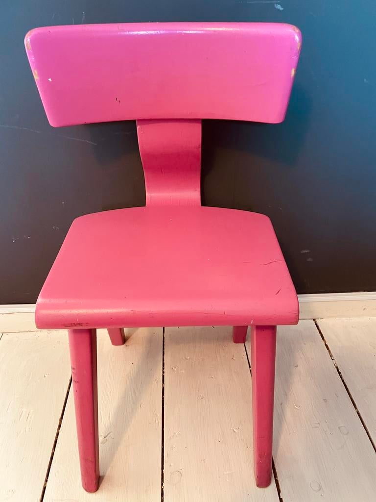 Vintage houten kinder stoel, Ophalen of Verzenden, Gebruikt, Stoel(en)
