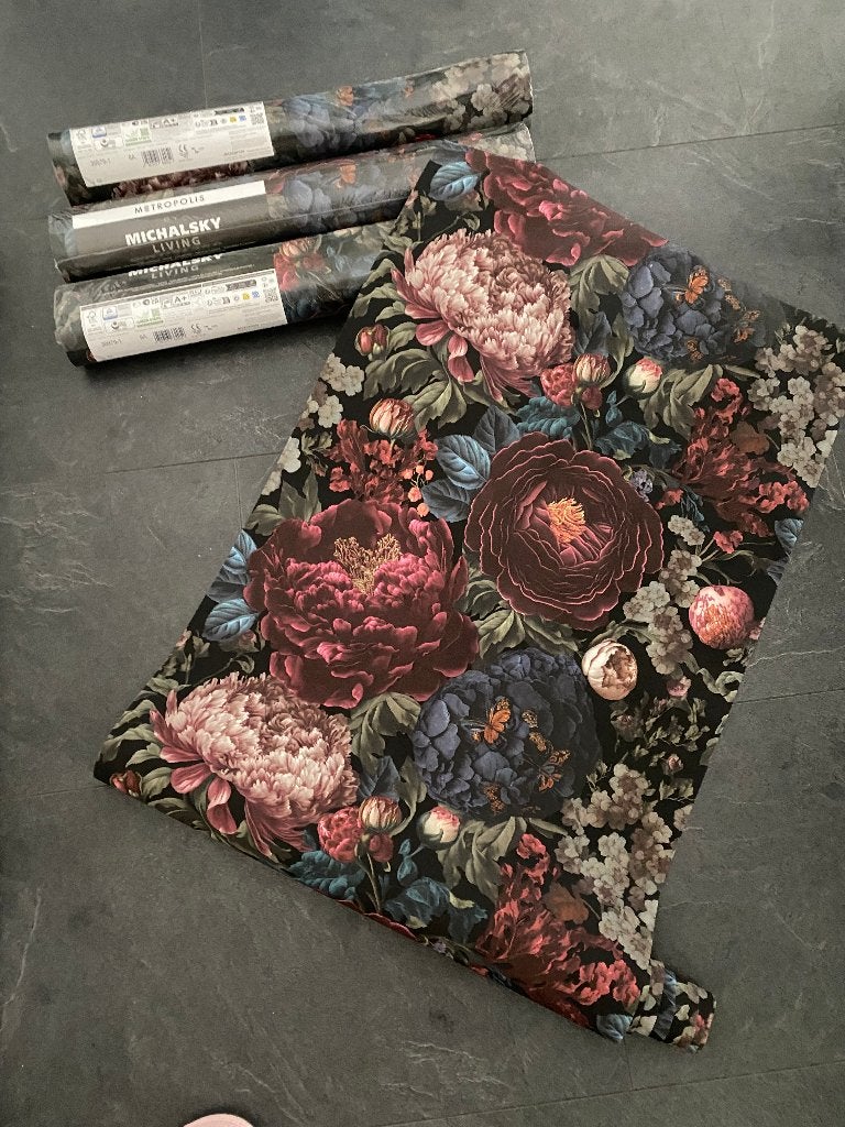 Bloemen Behang Prachtig 45 euro voor alles, Ophalen