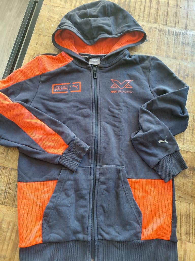 Puma Max Verstappen Hoodie - Maat 164, Ophalen of Verzenden, Gebruikt, Puma, Jongen