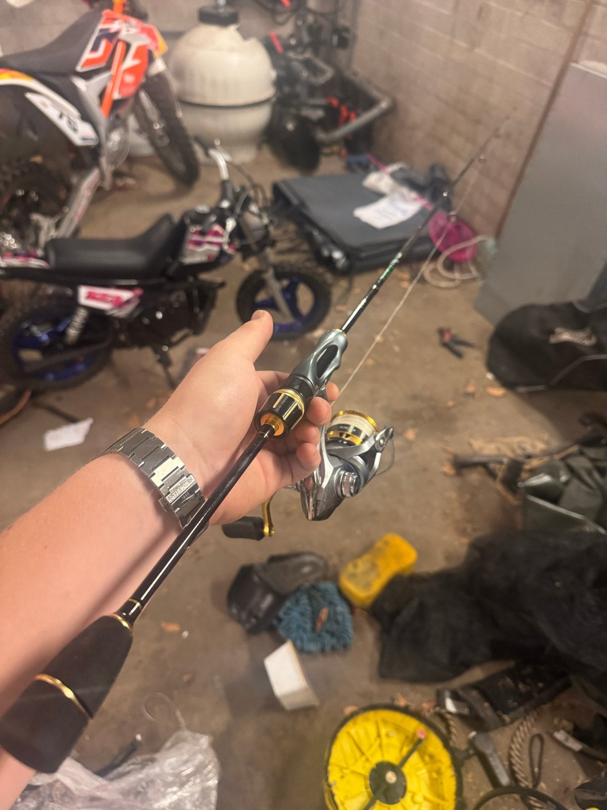 Moby Fishing UL Hengel met Shimano Sedona 1000 Set, Ophalen of Verzenden, Zo goed als nieuw, Complete hengel