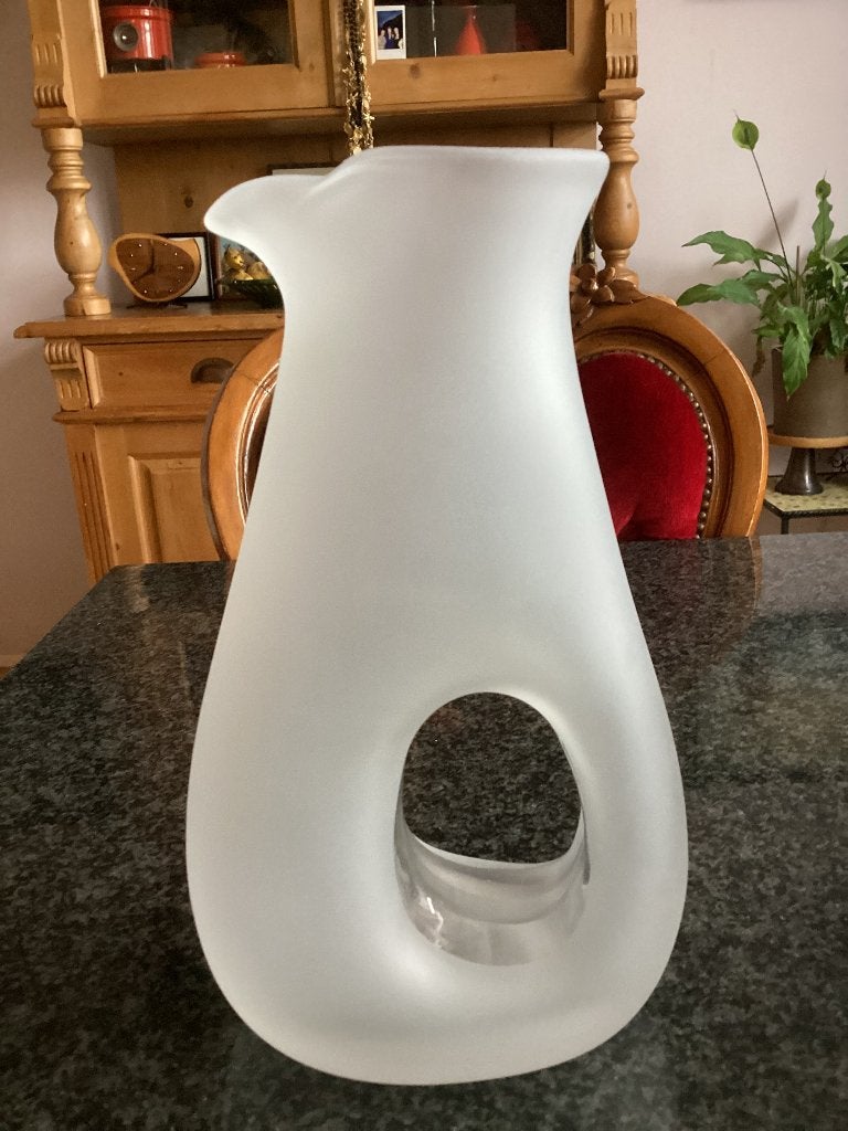 Karaf, kan, vaas, glas, Tarnow, Polen, vintage, Antiek en Kunst, Antiek | Glas en Kristal, Ophalen