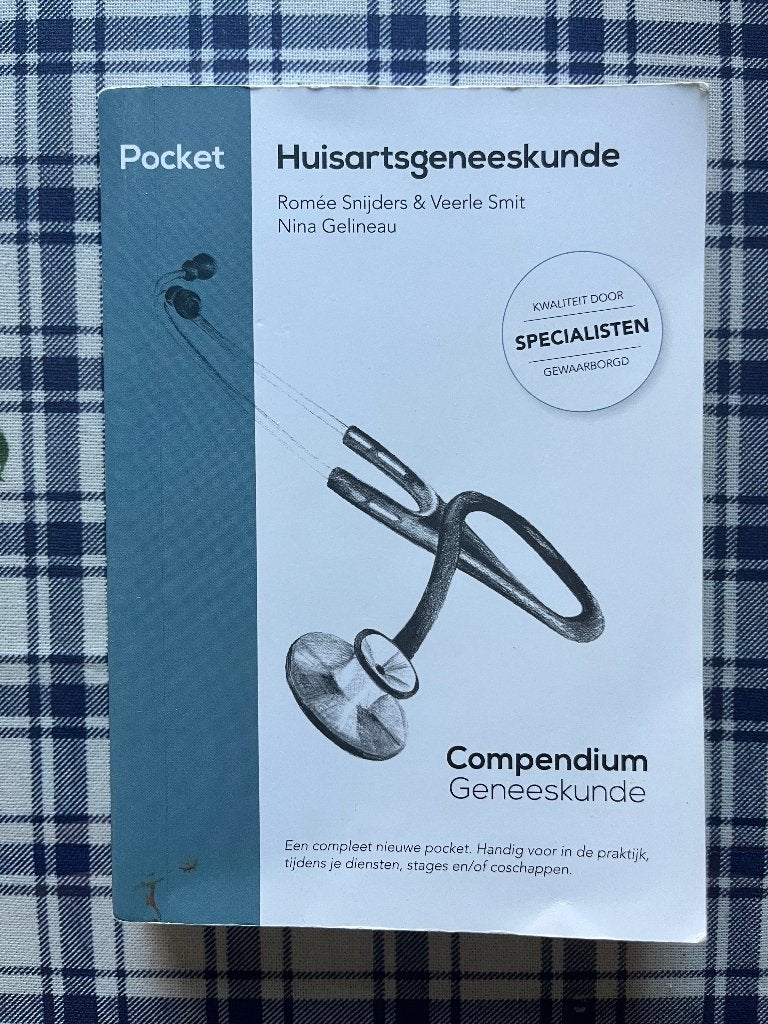Compendium pocket Huisartsgeneeskunde, Ophalen of Verzenden, Beta, Gelezen, WO