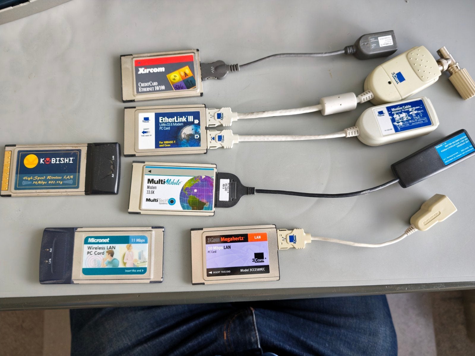 Diverse PCMCIA PC Laptop Kaarten: Modem, Netwerk, Ophalen of Verzenden, Gebruikt