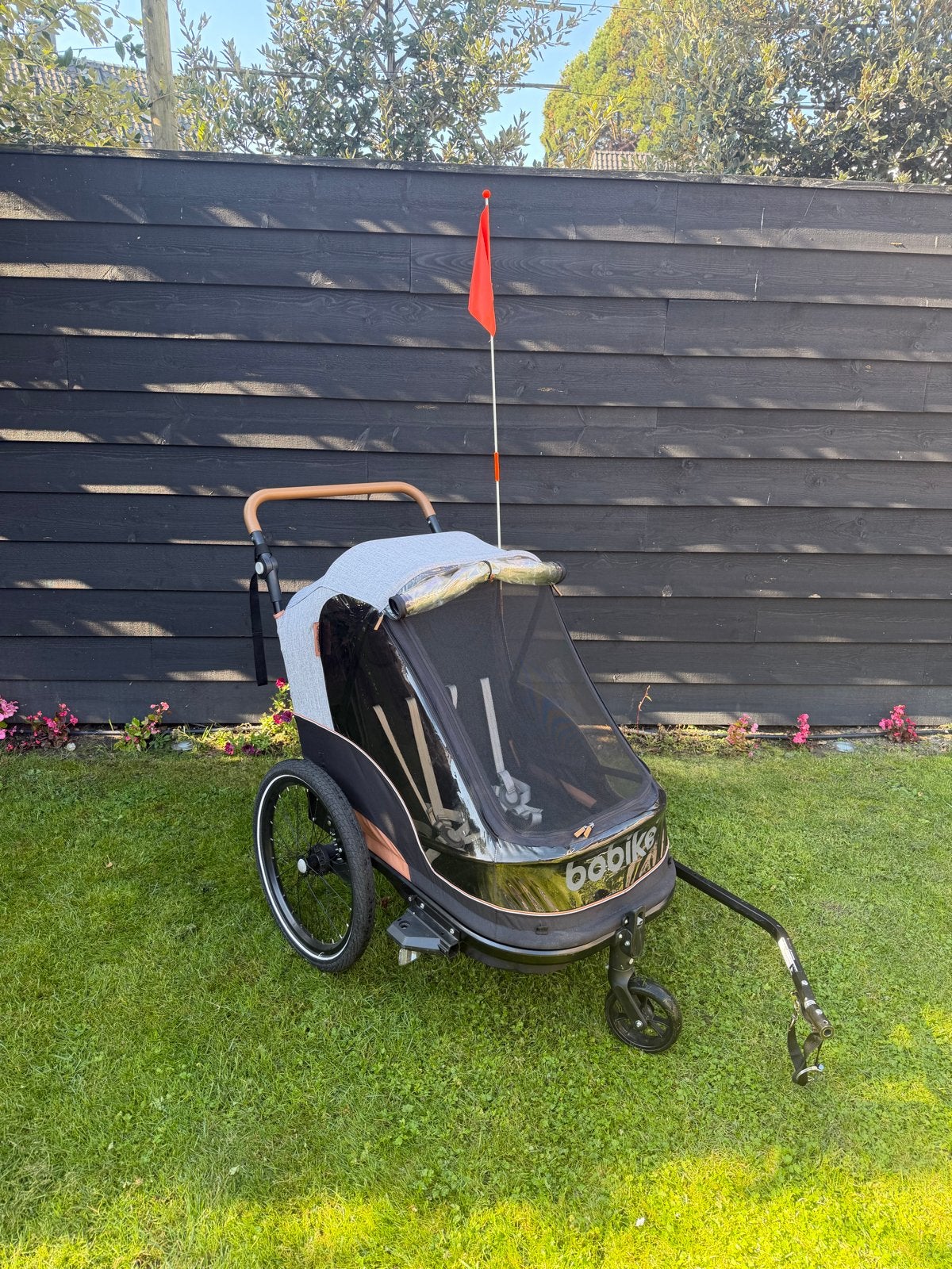 Bobike trailer fietskar, Ophalen, Vering, Zo goed als nieuw, Kinderkar