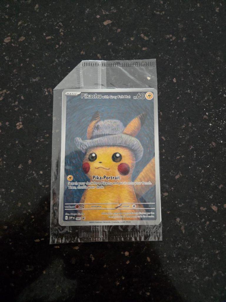 Pokeman Pikachu Vincent van Gogh Kaart, Ophalen of Verzenden, Nieuw