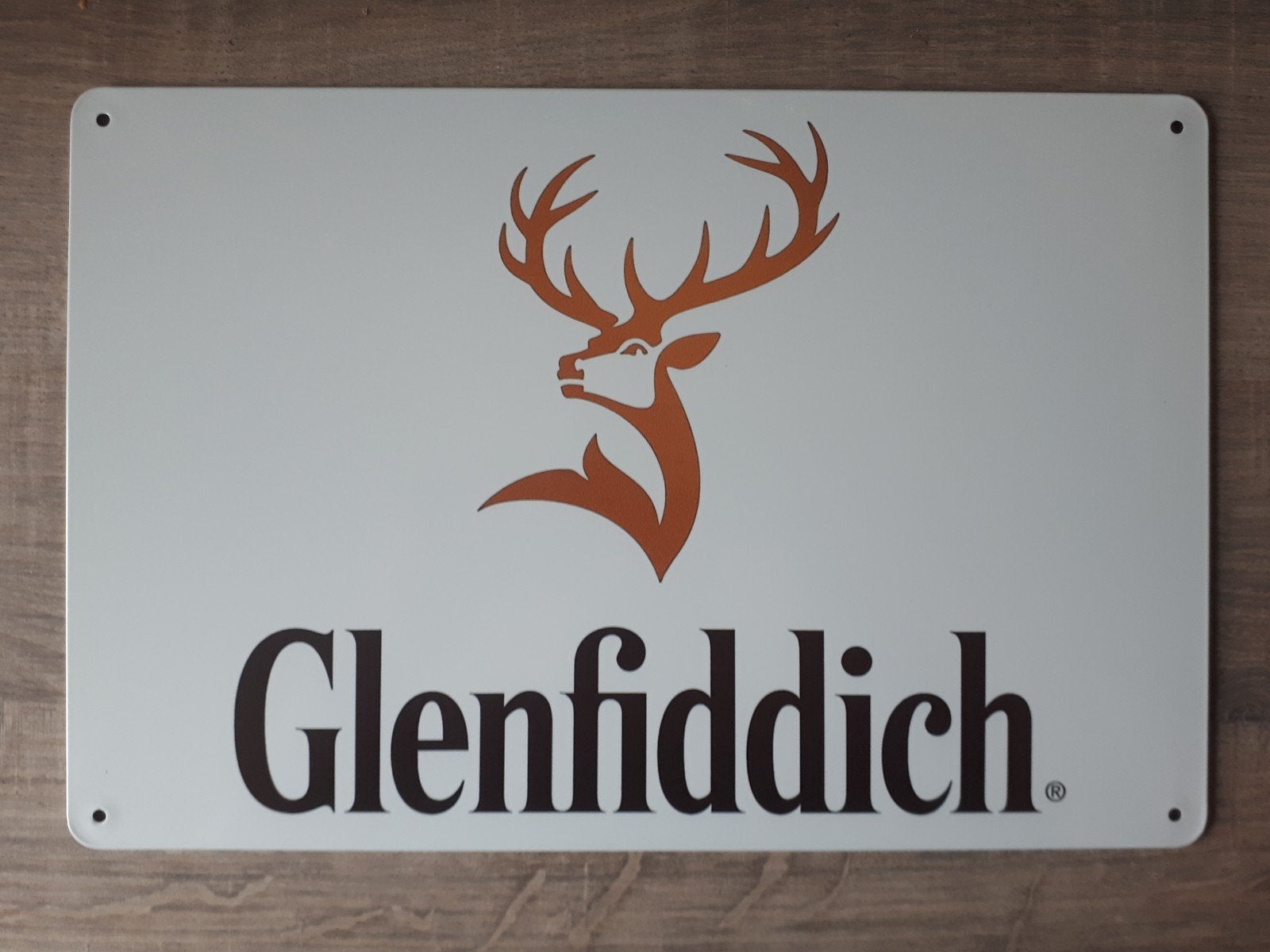 glenfiddich 20x30 cm Metalen Reclamebord, Verzamelen, Merken en Reclamevoorwerpen, Verzenden, Nieuw, Reclamebord
