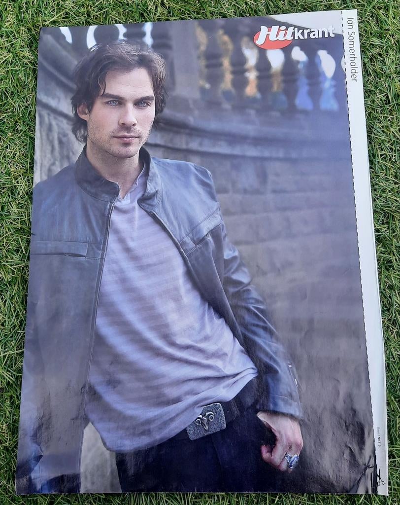 Poster A4 Hitkrant 2009 Ian Somerhalder / Jesse McCartney, Verzamelen, A4 of kleiner, Ophalen of Verzenden, Film en Tv, Rechthoekig Staand