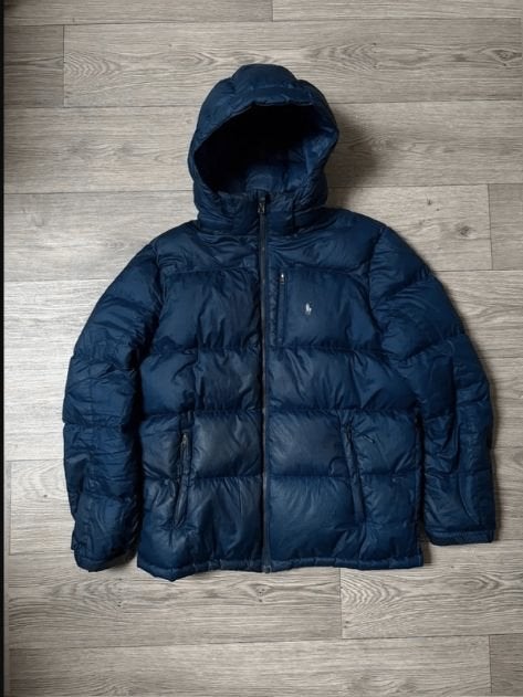 Ralph lauren Jas donkerblauw XS, Verzenden, Zo goed als nieuw, Maat 46 (S) of kleiner, Blauw