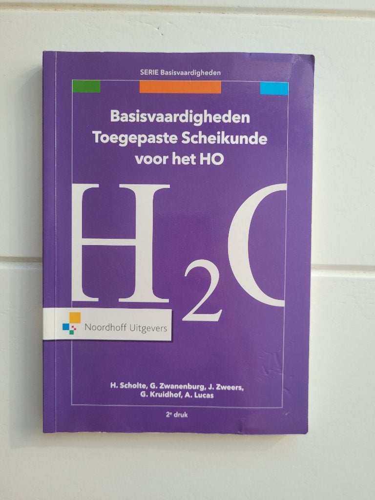 Basisvaardigheden toegepaste scheikunde voor het HO, Boeken, Zo goed als nieuw, Noordhoff Uitgevers, Beta, HBO