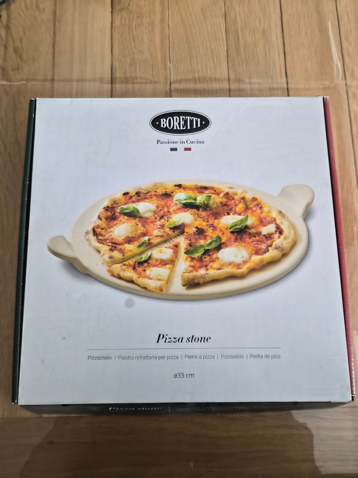Boretti Pizzasteen - ø 33 cm - Nieuw in doos, Ophalen, Nieuw, Boretti
