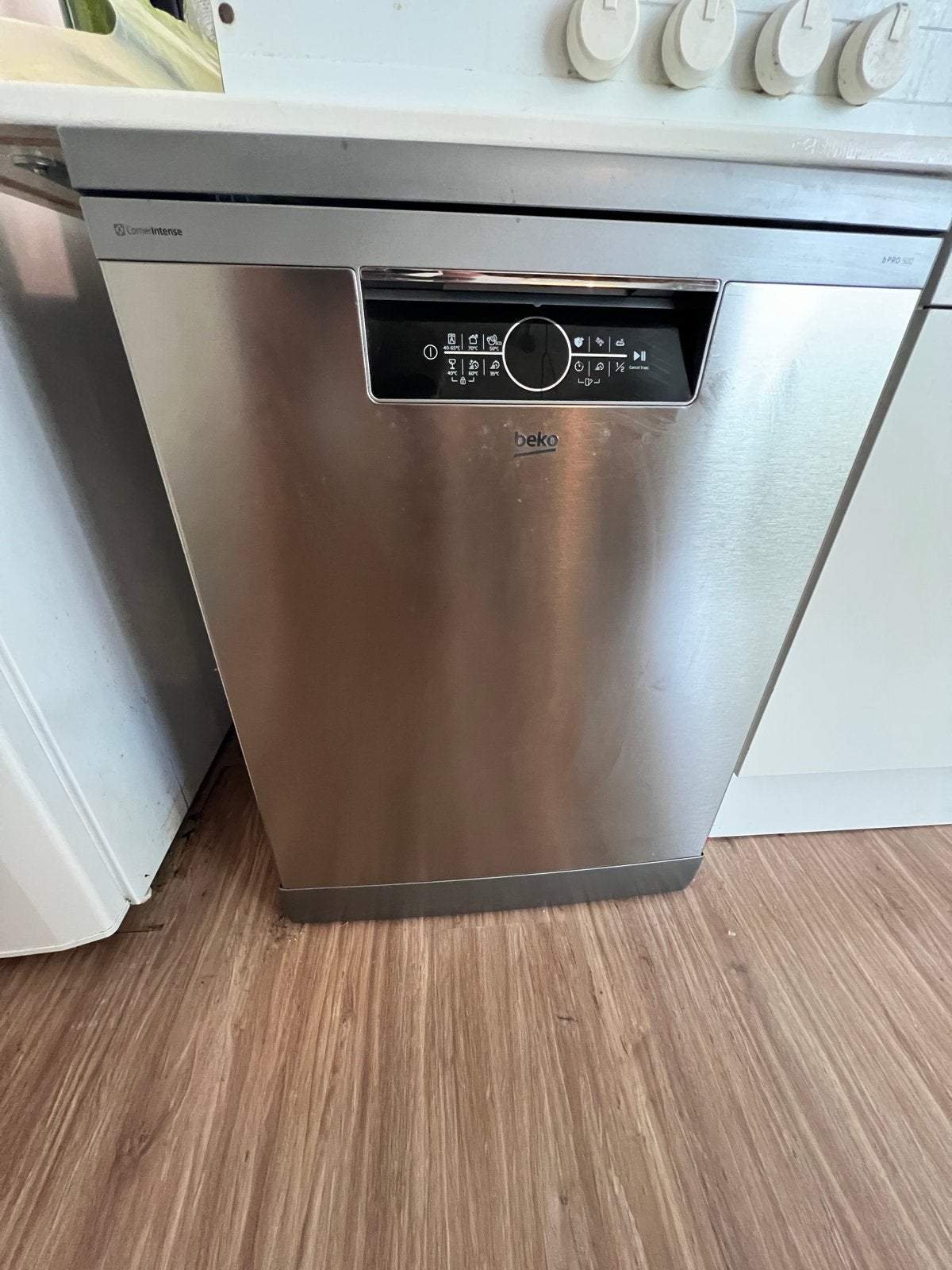 Beko BDFN36530X Vrijstaande Vaatwasser RVS, Witgoed en Apparatuur, Vaatwasmachines, Ophalen, 60 cm of meer, Eco programma, Zo goed als nieuw