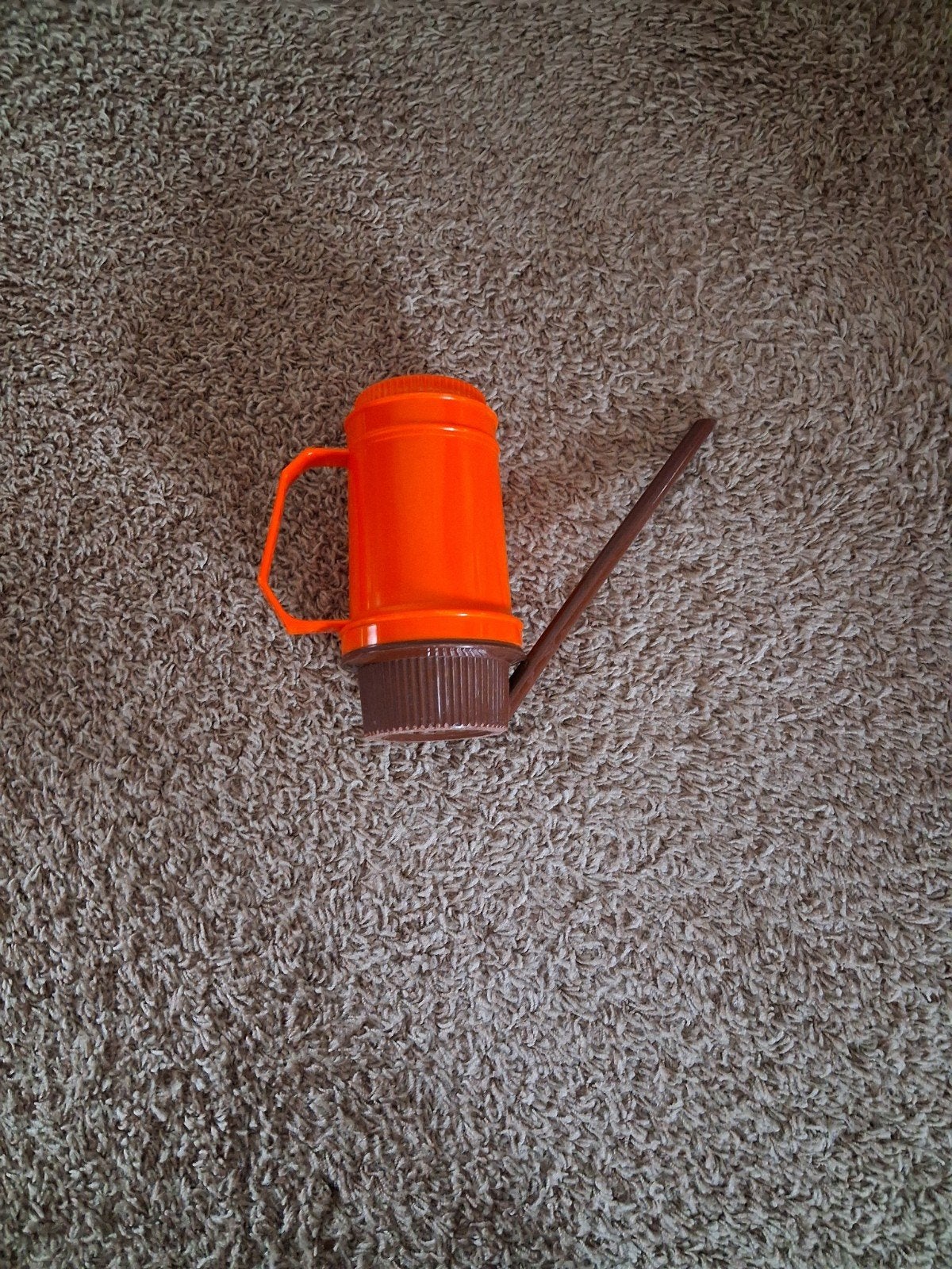 Vintage gieter oranje, Ophalen of Verzenden, Kunststof