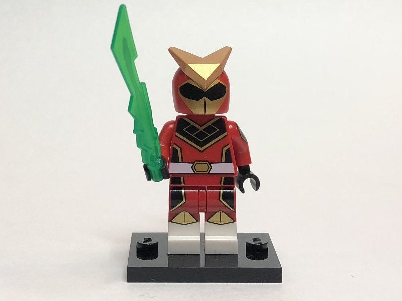 Lego Minifiguur Rode Samurai met Zwaard - CMF serie 20, Lego, Nieuw, Ophalen of Verzenden, Minifiguur