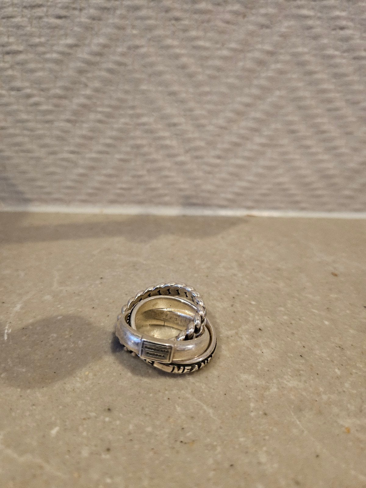 Buddha to Buddha 3-delige ring – maat 17, Ophalen of Verzenden, Zilver, Overige merken