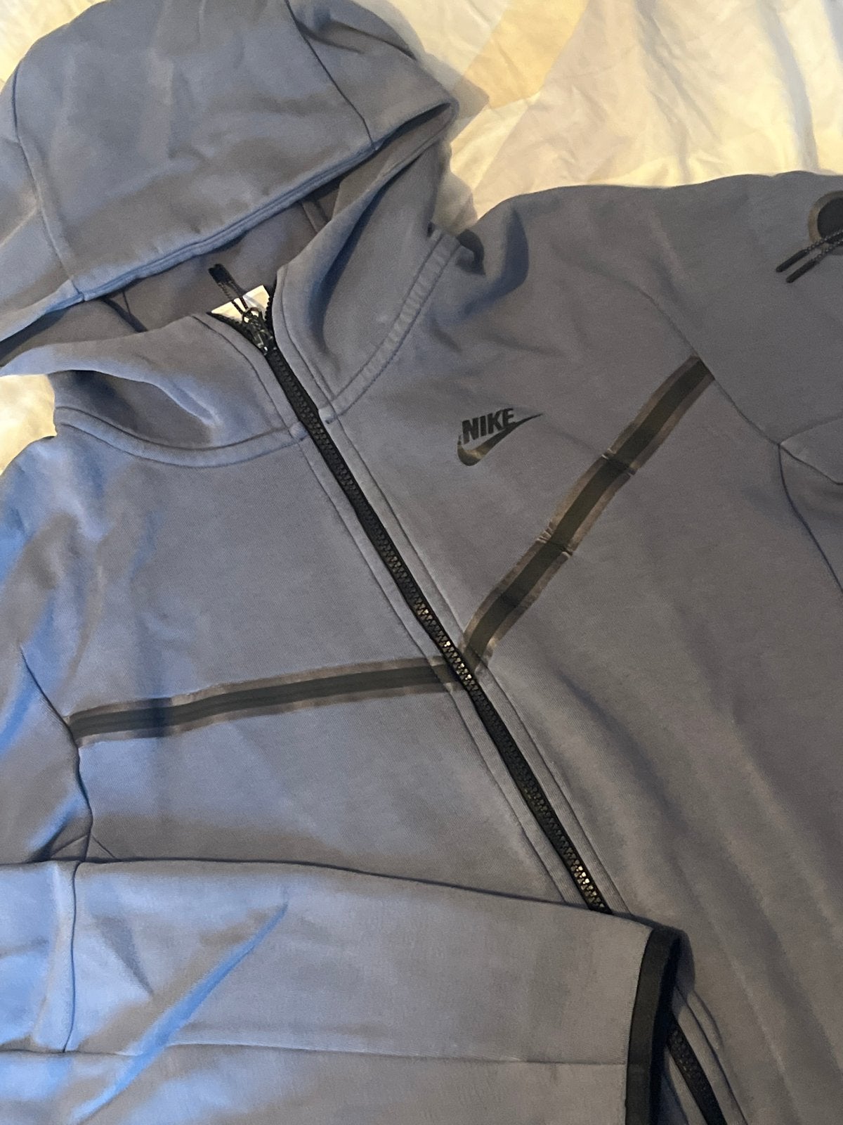 Nike Tech Fleece Hoodie - donker blauw - Maat XS, Ophalen of Verzenden, Gedragen, Maat 46 (S) of kleiner, Blauw