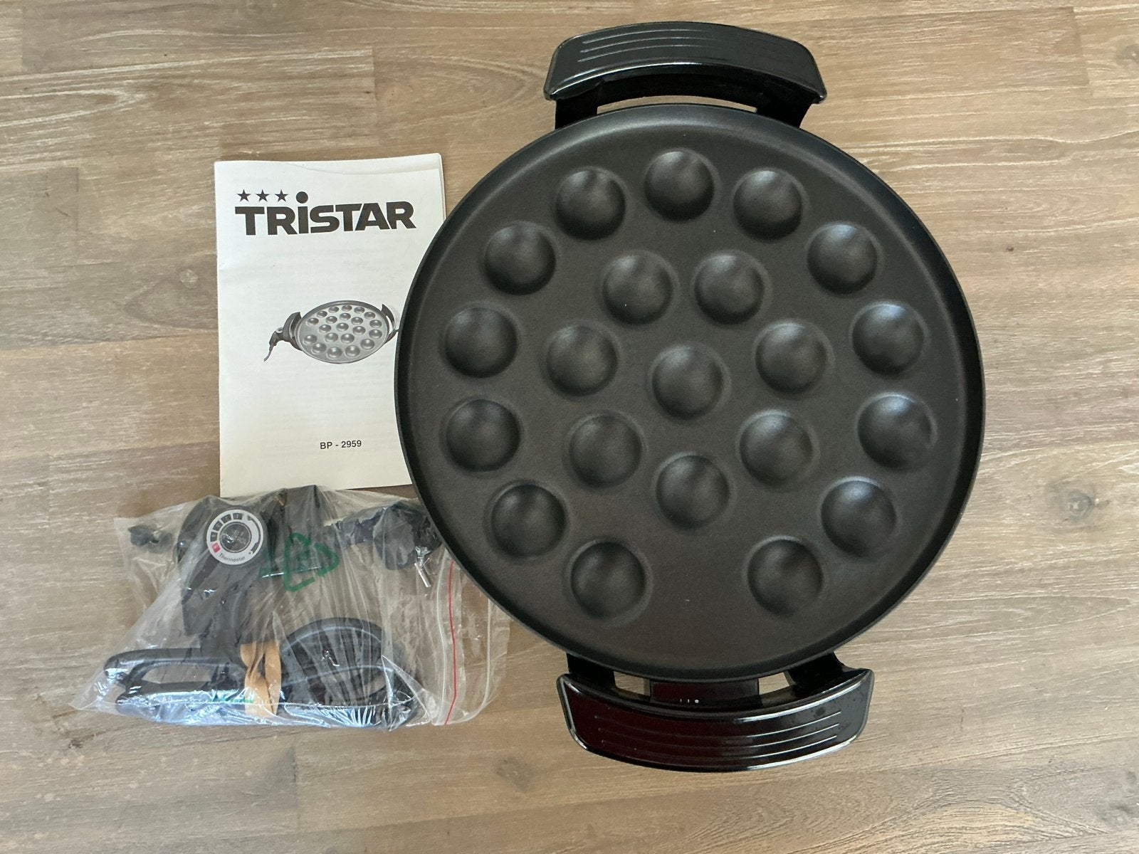 Nieuwe elektrische poffertjespan met thermostaat, Ophalen of Verzenden, Nieuw