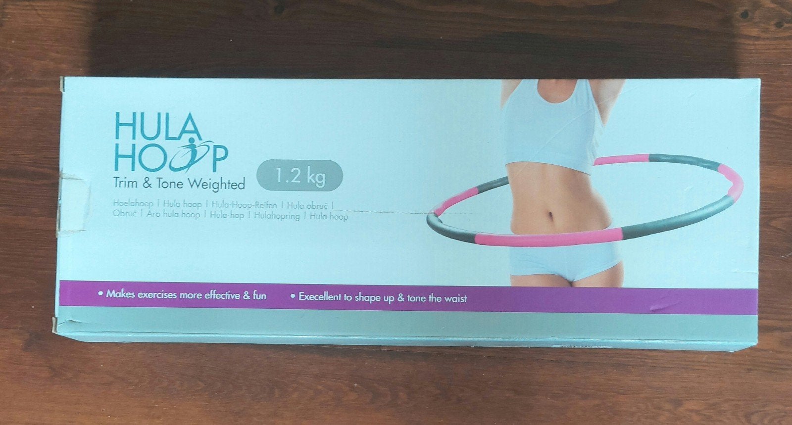 Hula Hoop Trim & Tone Weighted 1.2 kg, Sport en Fitness, Ophalen of Verzenden, Nieuw