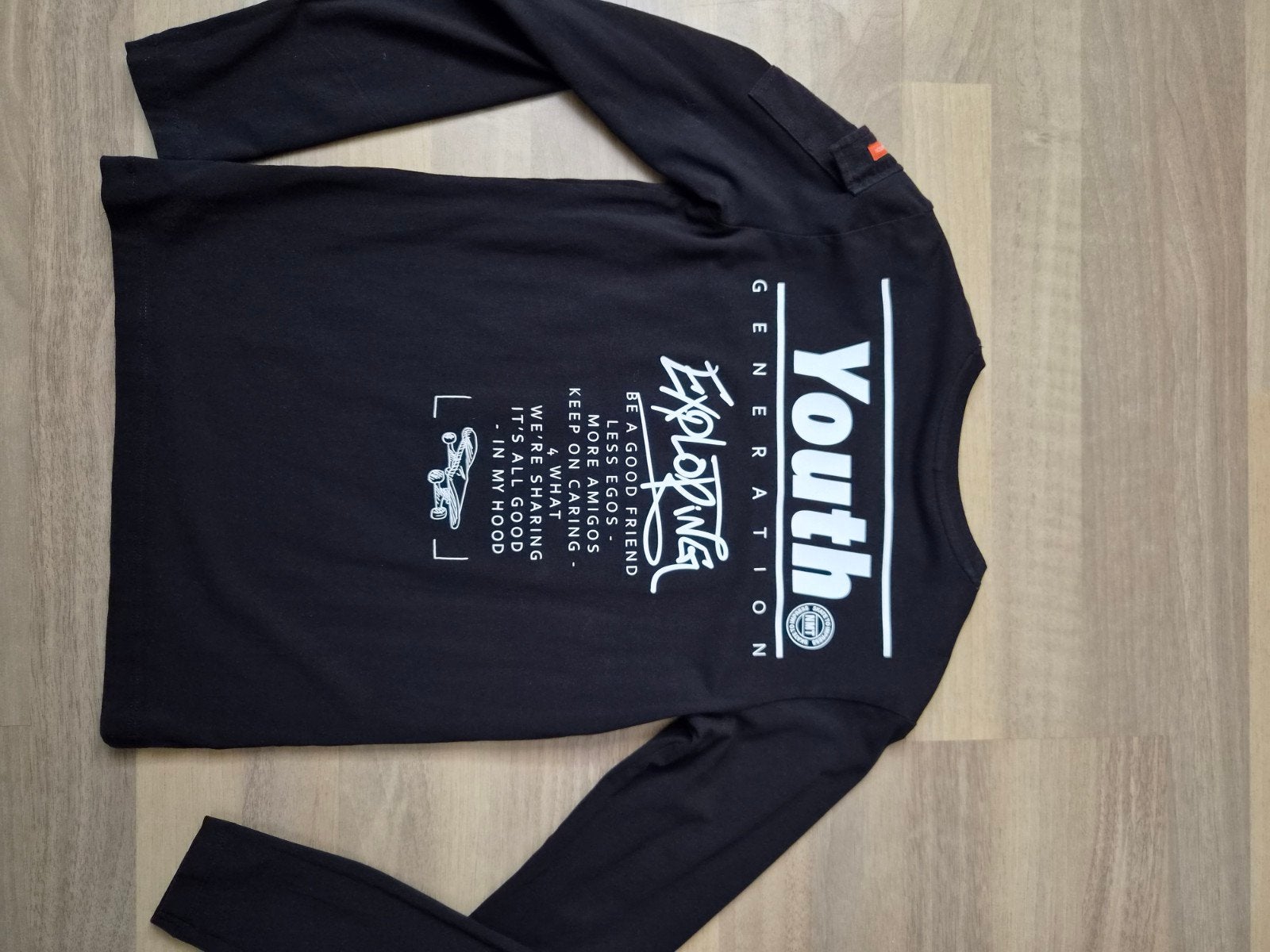 Zwart longsleeve shirt maat 146 Name it, Ophalen of Verzenden, Zo goed als nieuw, Shirt of Longsleeve, Jongen