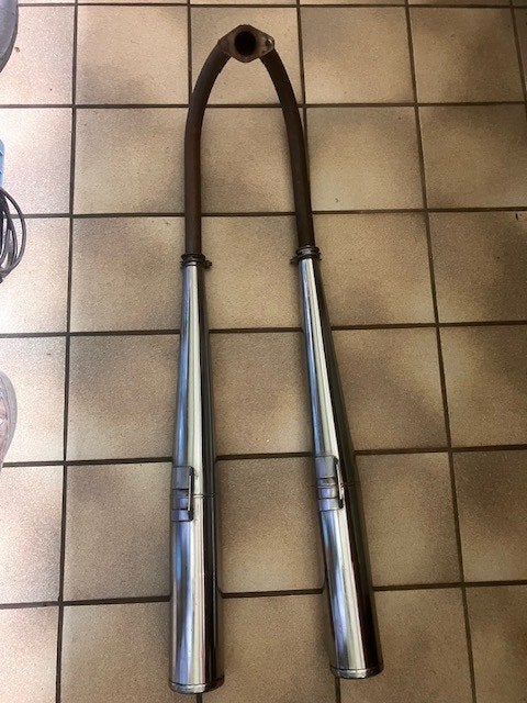 Sebring dubbele uitlaat oldtimer bromfiets, Fietsen en Brommers, Ophalen of Verzenden, Gebruikt, Uitlaat, Overige merken