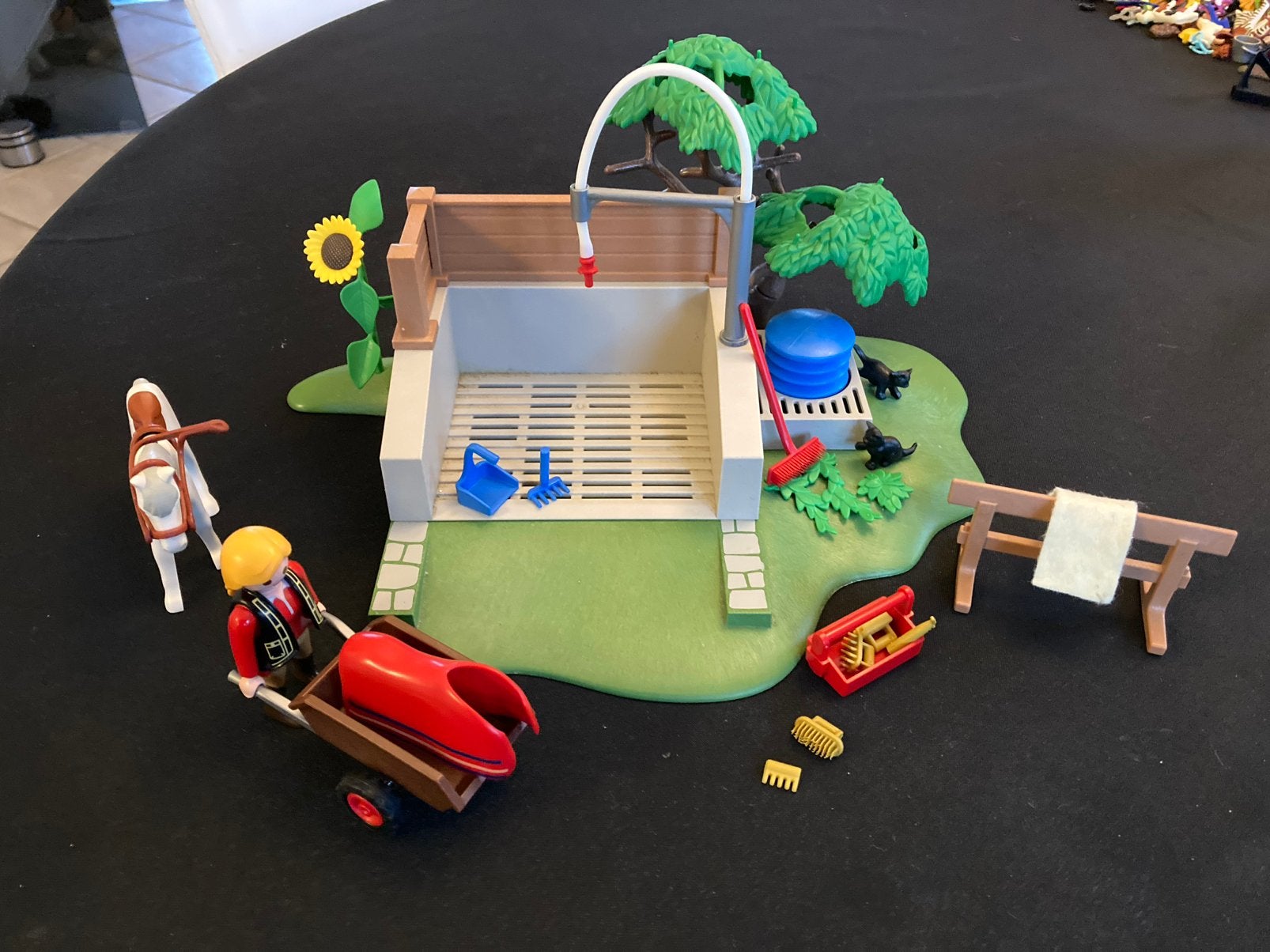 Playmobil mooie paarden wasplaats., Ophalen of Verzenden, Zo goed als nieuw