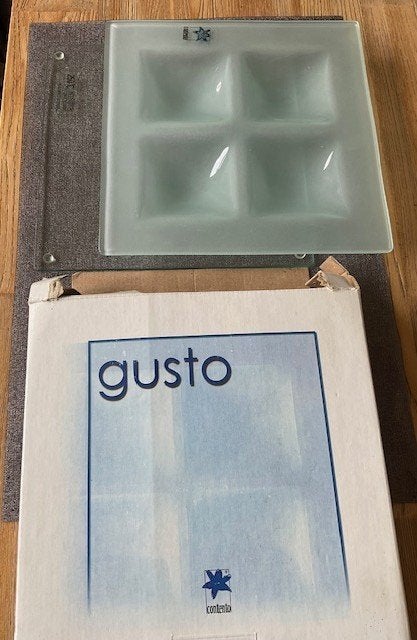 Nieuwe Gusto glazen serveerschaal, hitte bestendig tot 250*, Ophalen of Verzenden, Nieuw, Glas