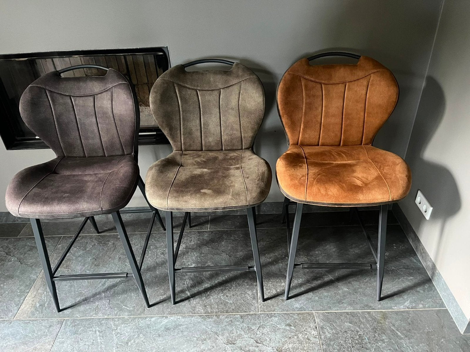 3 nette barkrukken, Ophalen, Zo goed als nieuw, Overige kleuren, Drie
