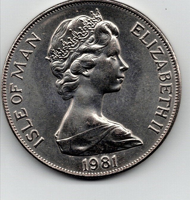 23-1946 Man 1 crown 1981, Ophalen of Verzenden, Overige landen, Losse munt