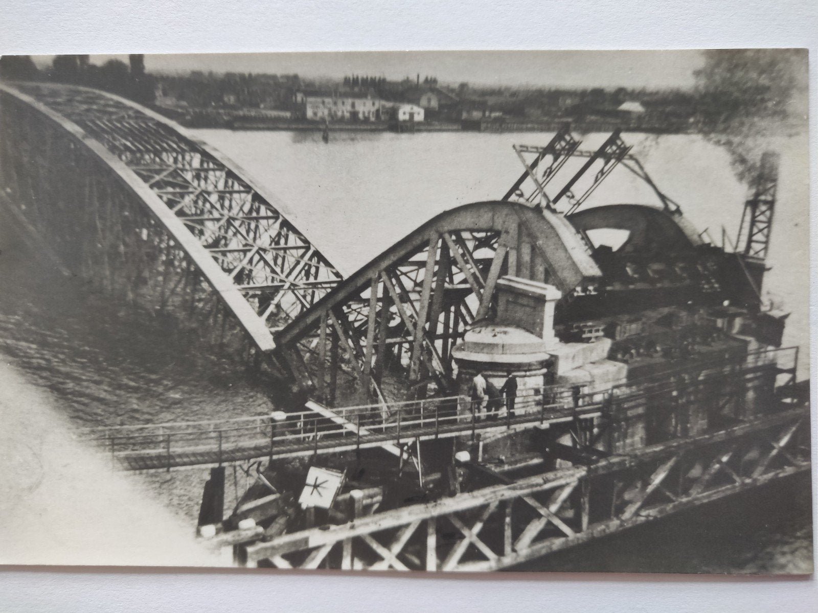 B150 Dordt Spoorbrug Maas Zwijndrecht Oorlog, Ophalen of Verzenden, Voor 1940, Gebruikt, Overige onderwerpen