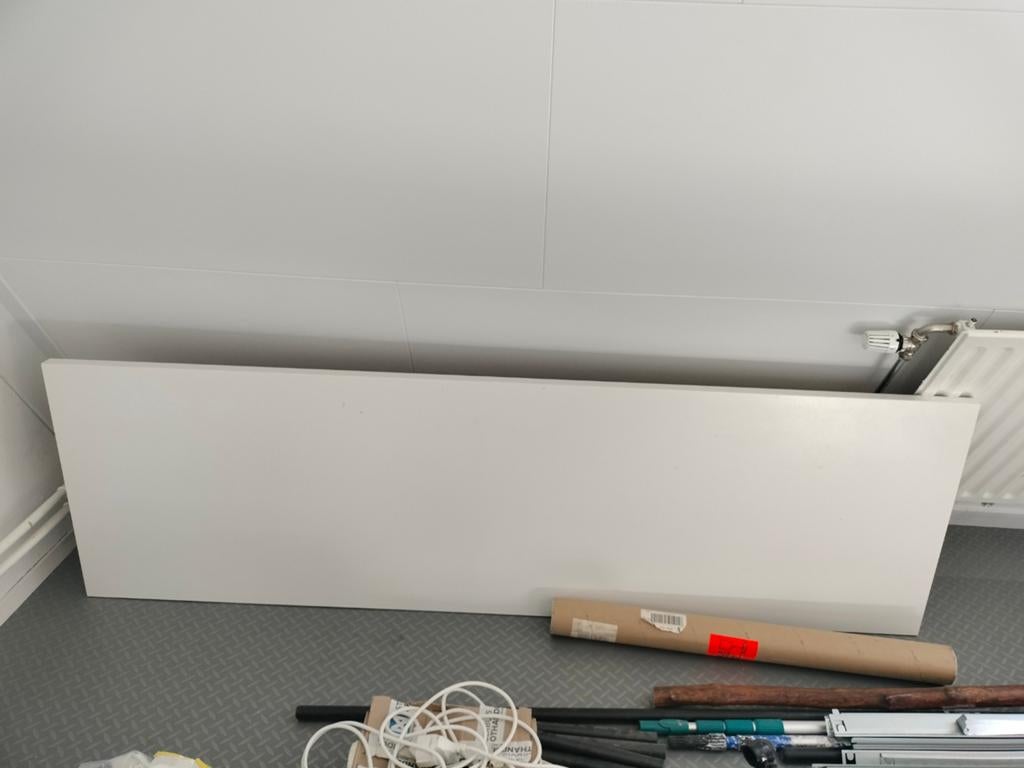 IKEA Tafelblad en poten, 2 meter lang, Gebruikt, 200 cm of meer, 50 tot 100 cm, Tafelblad