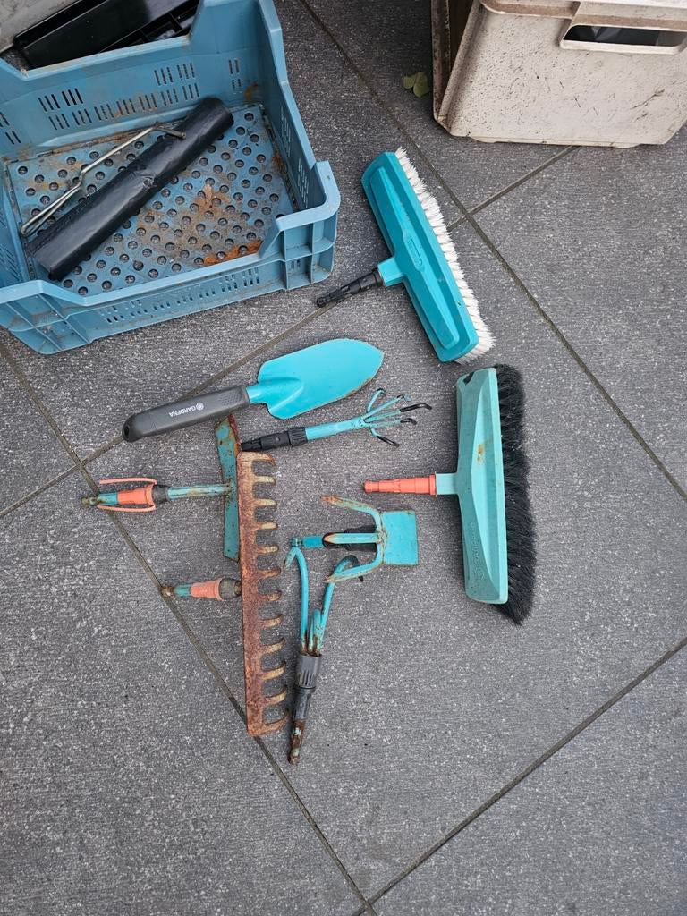 Gardena Combisysteem Tuin Gereedschap Set, Tuin en Terras, Hand-tuingereedschap, Ophalen, Gebruikt, Hark, Gardena