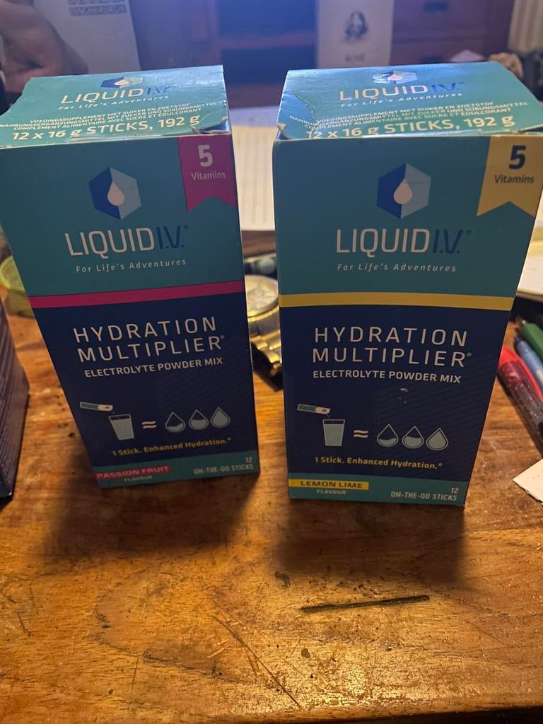 Liquid IV Hydration Multiplier// Electrolyte Powder, Sport en Fitness, Ophalen of Verzenden, Zo goed als nieuw, Poeder of Drank