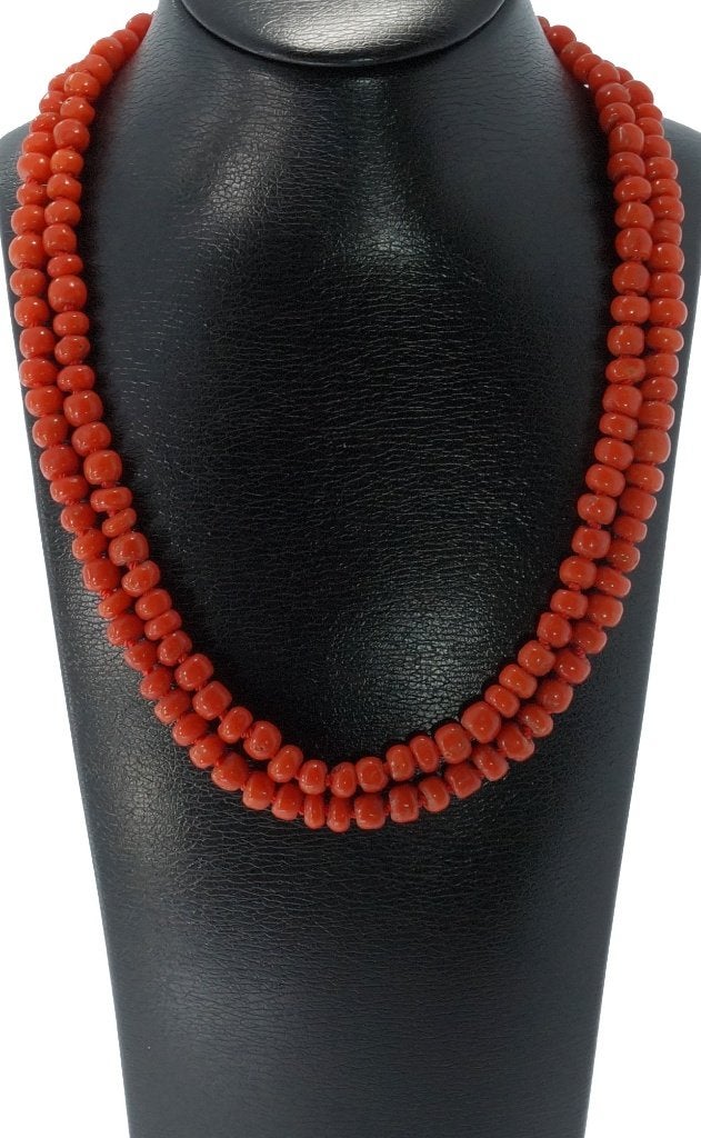 Bloedkoraal antieke ketting fraai 14k slot goud dame vintage, Sieraden, Tassen en Uiterlijk, Antieke sieraden, Ophalen of Verzenden