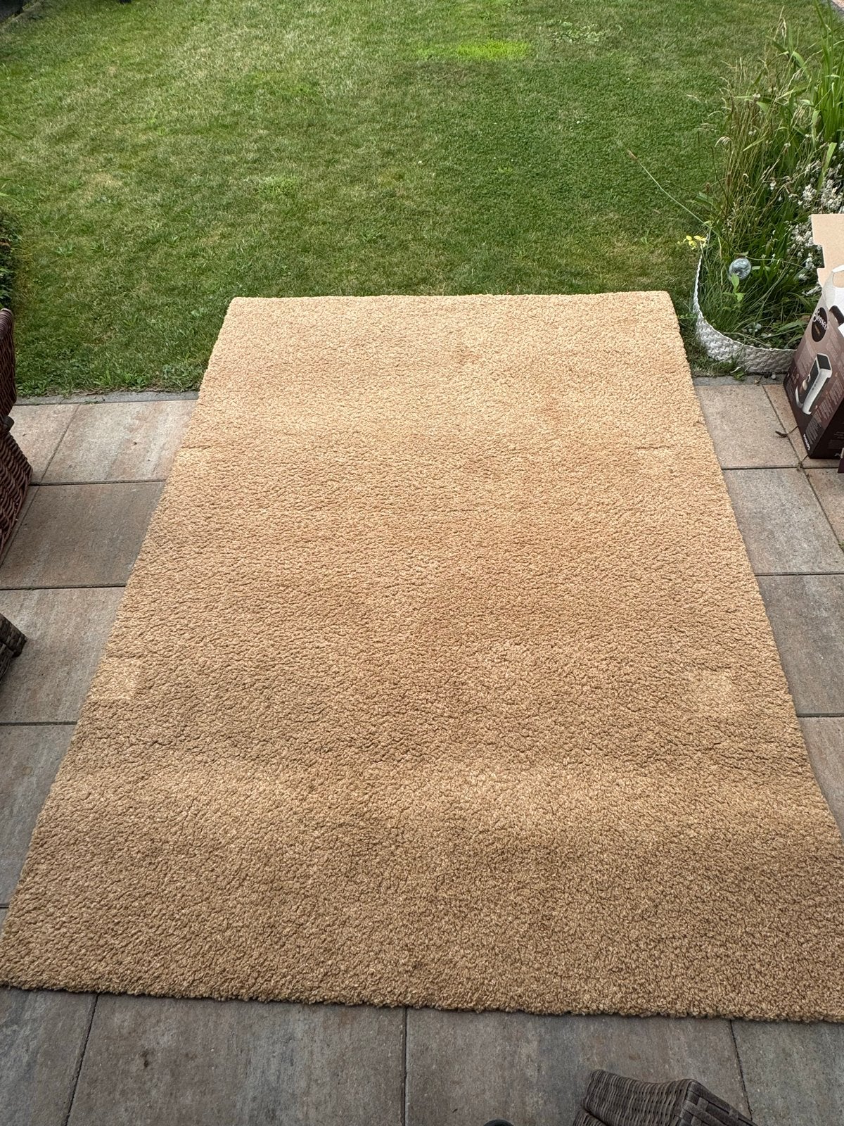 Beige Vloerkleed 170 x 230 cm – Zachte Kwaliteit, Ophalen, Beige, 150 tot 200 cm, 200 cm of meer