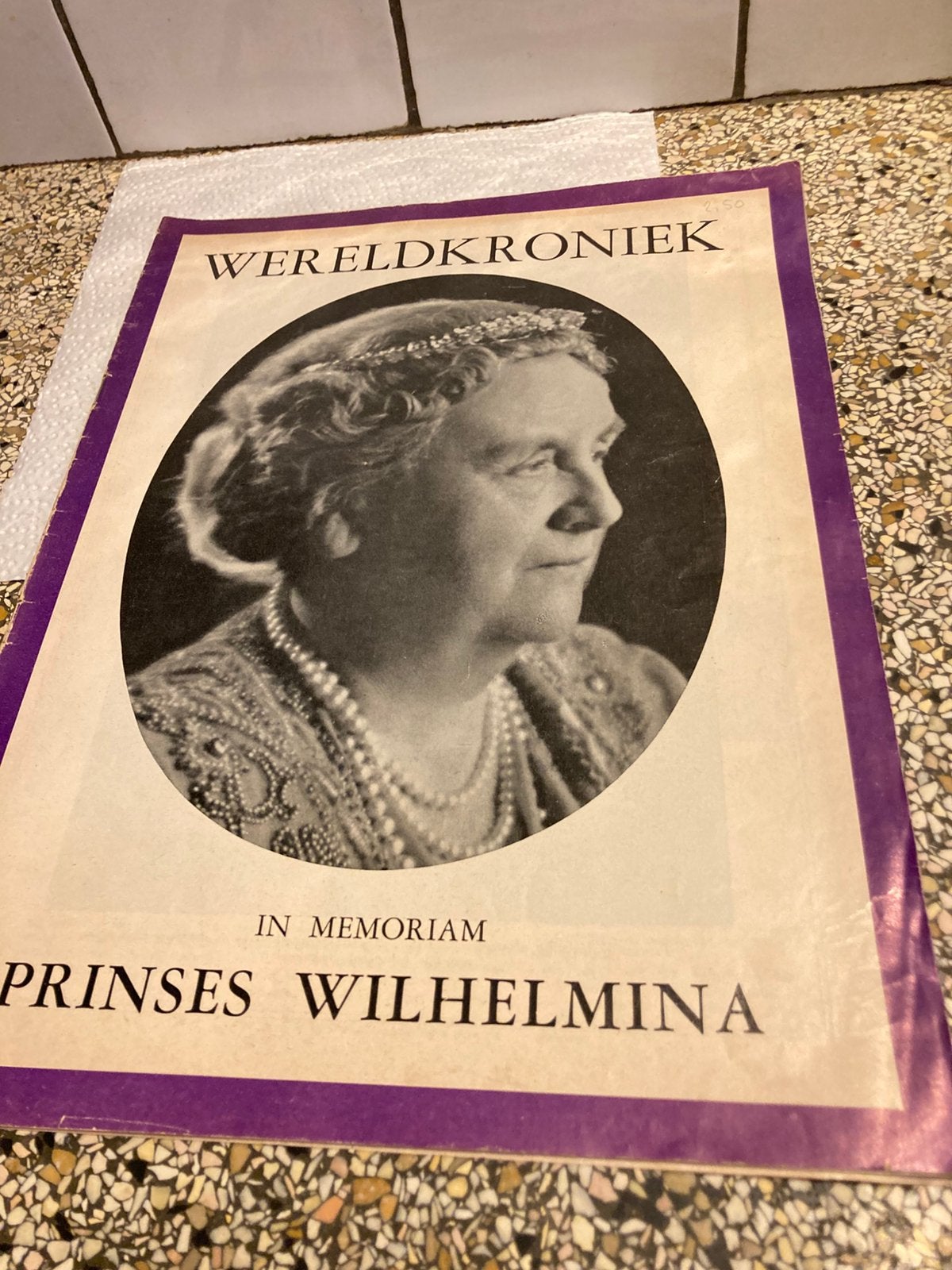 Primses Wilhelmina, Ophalen of Verzenden, Zo goed als nieuw, Kaart, Foto of Prent