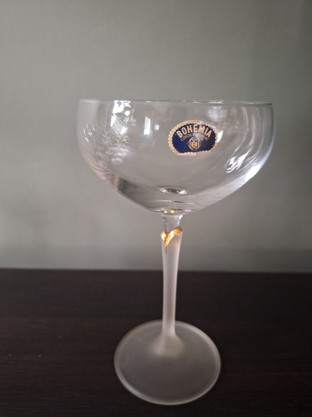 Vintage Bohemia Crystal champagne/ Cocktailglazen, Ophalen