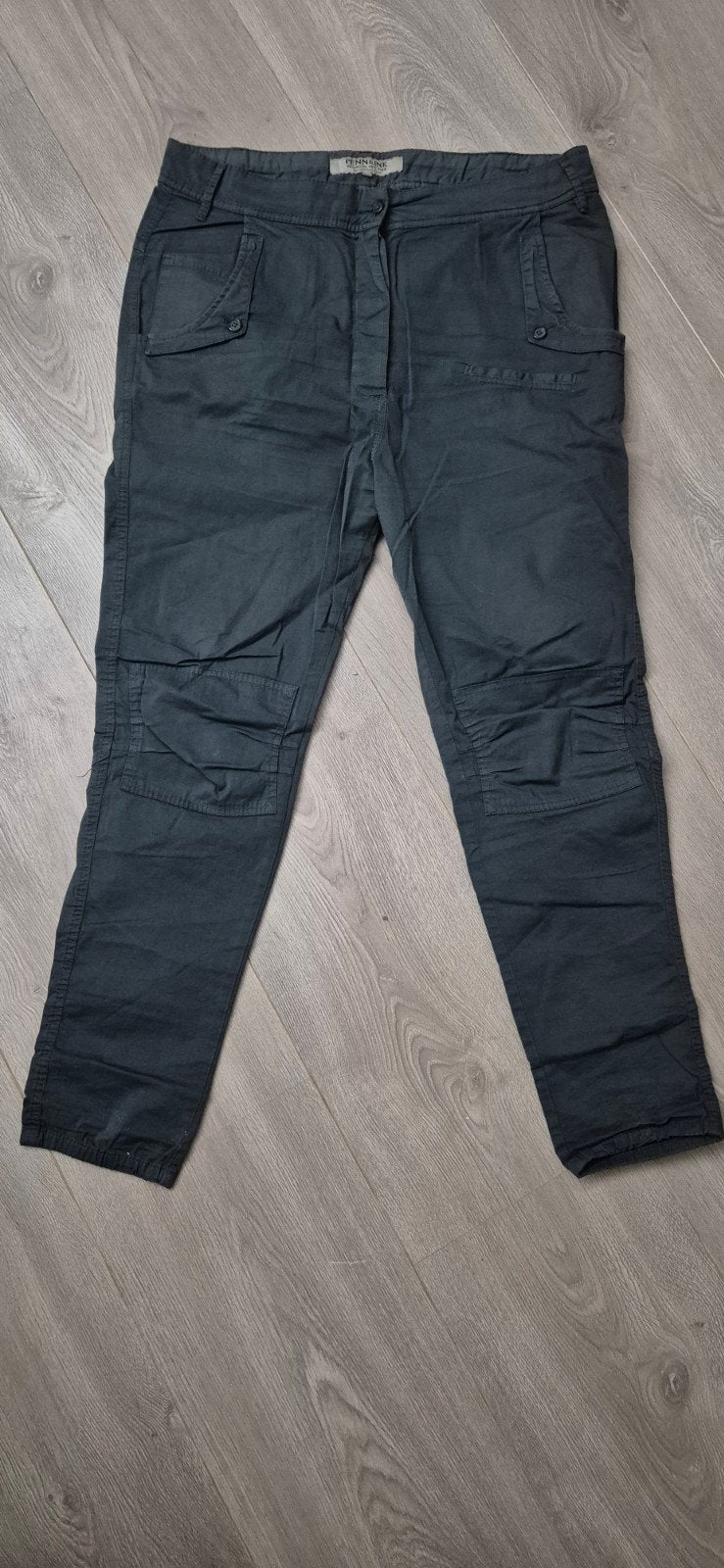 Penn & Ink broek grijs met laag kruis - Mt 42, Penn & Ink, Maat 42/44 (L), Ophalen of Verzenden, Gedragen