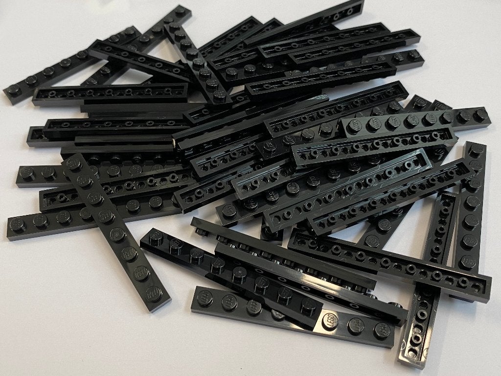 Partij 50x nieuwe 1x8 Lego plaatjes in diverse kleuren, Overige thema's, Lego, Nieuw, Ophalen of Verzenden
