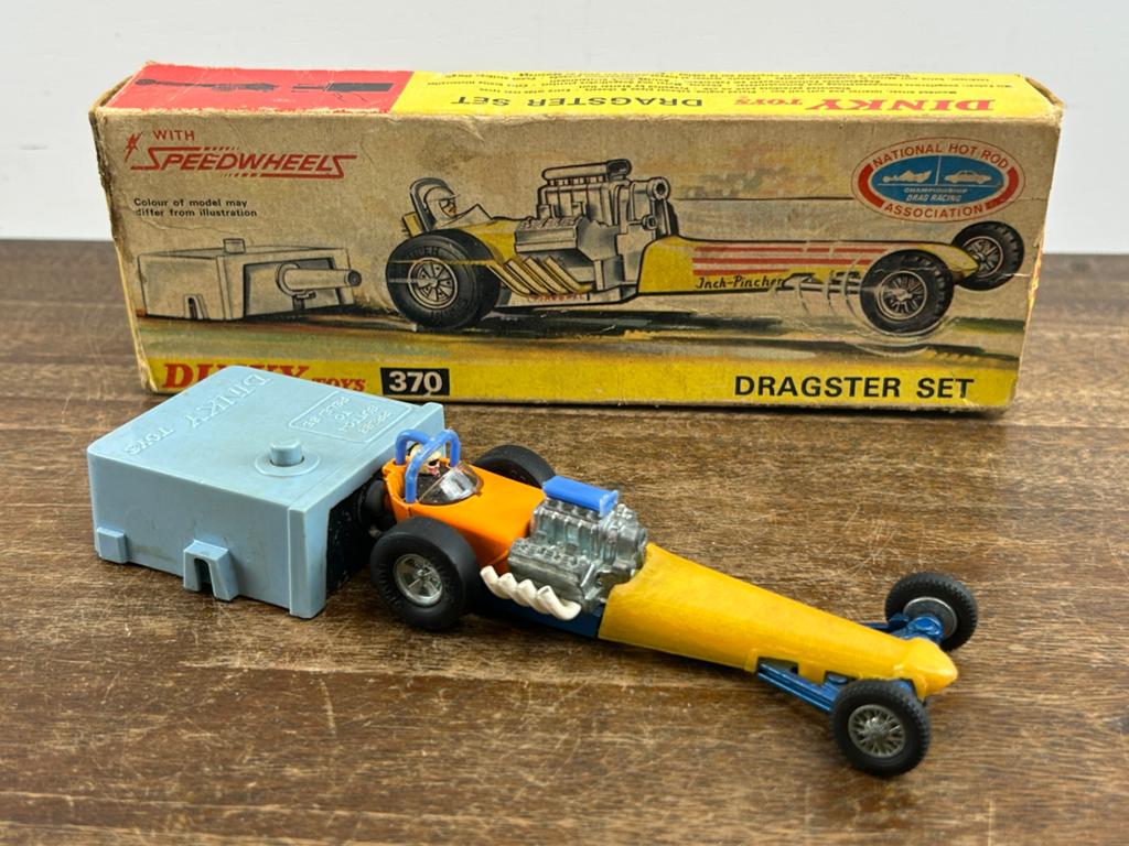 Dinky Toys 370 Dragster Set, Ophalen of Verzenden, Zo goed als nieuw, Auto, Dinky Toys