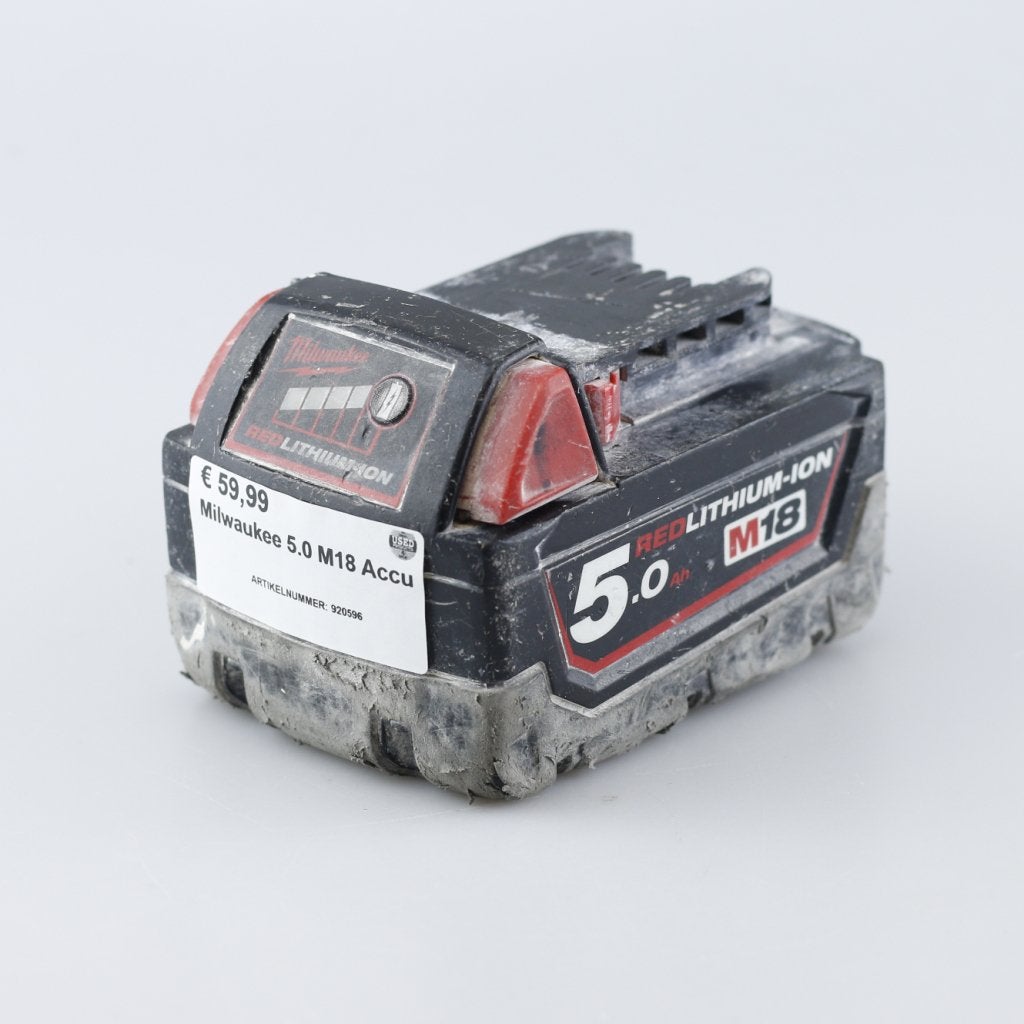 Milwaukee 5.0 M18 Accu, Milwaukee, Gebruikt, Support@milwaukee.com, Milwaukee Electric Tool Corporation, 13135 W. 
Lisbon Road, Brookfield, WI 53005
USA
