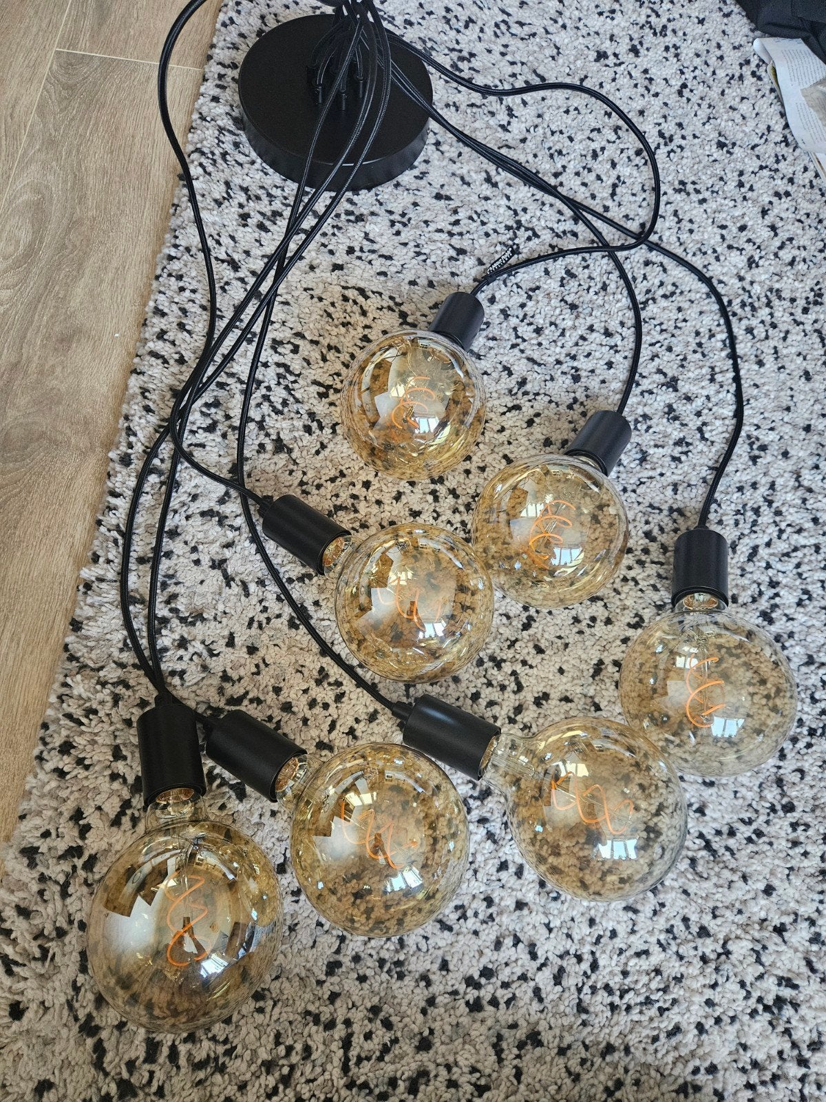 It's all about Romi hanglamp Oslo met 7 pendels en lichtbron, Ophalen, Zo goed als nieuw