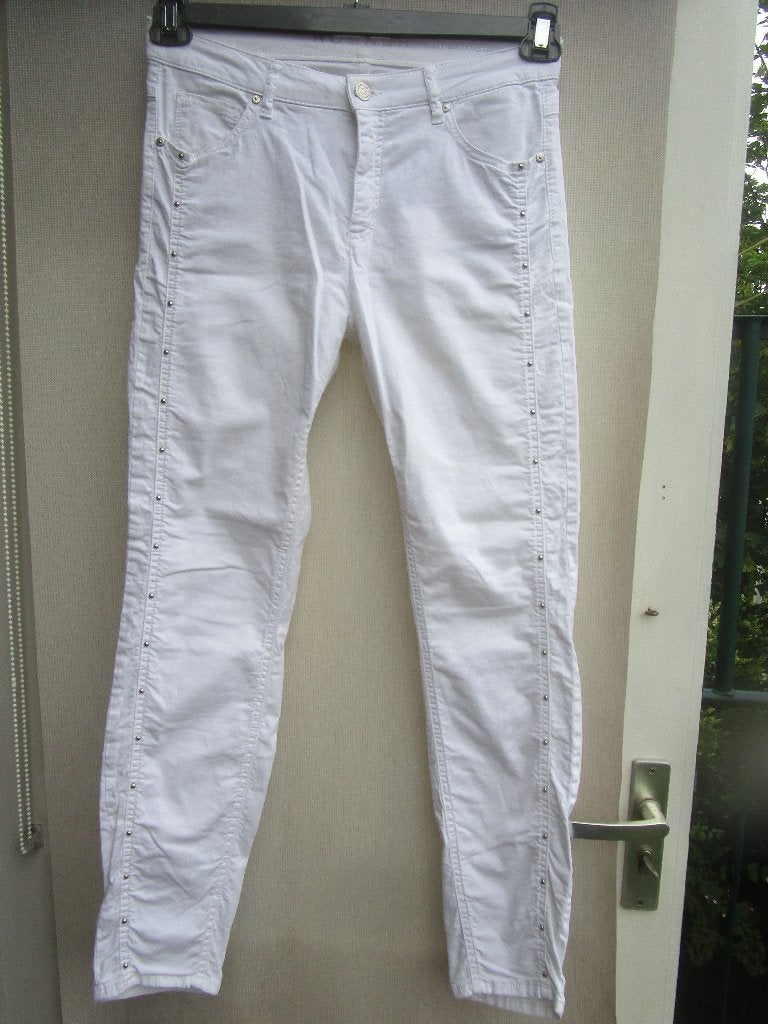 Broek ROSNER mt 36  wit   type: Antonia, Verzenden, Wit, Zo goed als nieuw, Maat 36 (S)