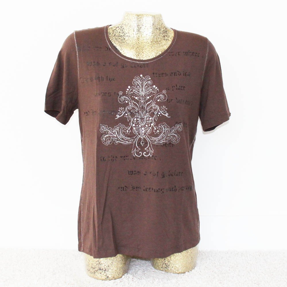Golléhaug Shirtje (Maat 42) - 30 € 20,-, Kleding | Dames, T-shirts, Bruin, Maat 42/44 (L), Ophalen of Verzenden, Zo goed als nieuw