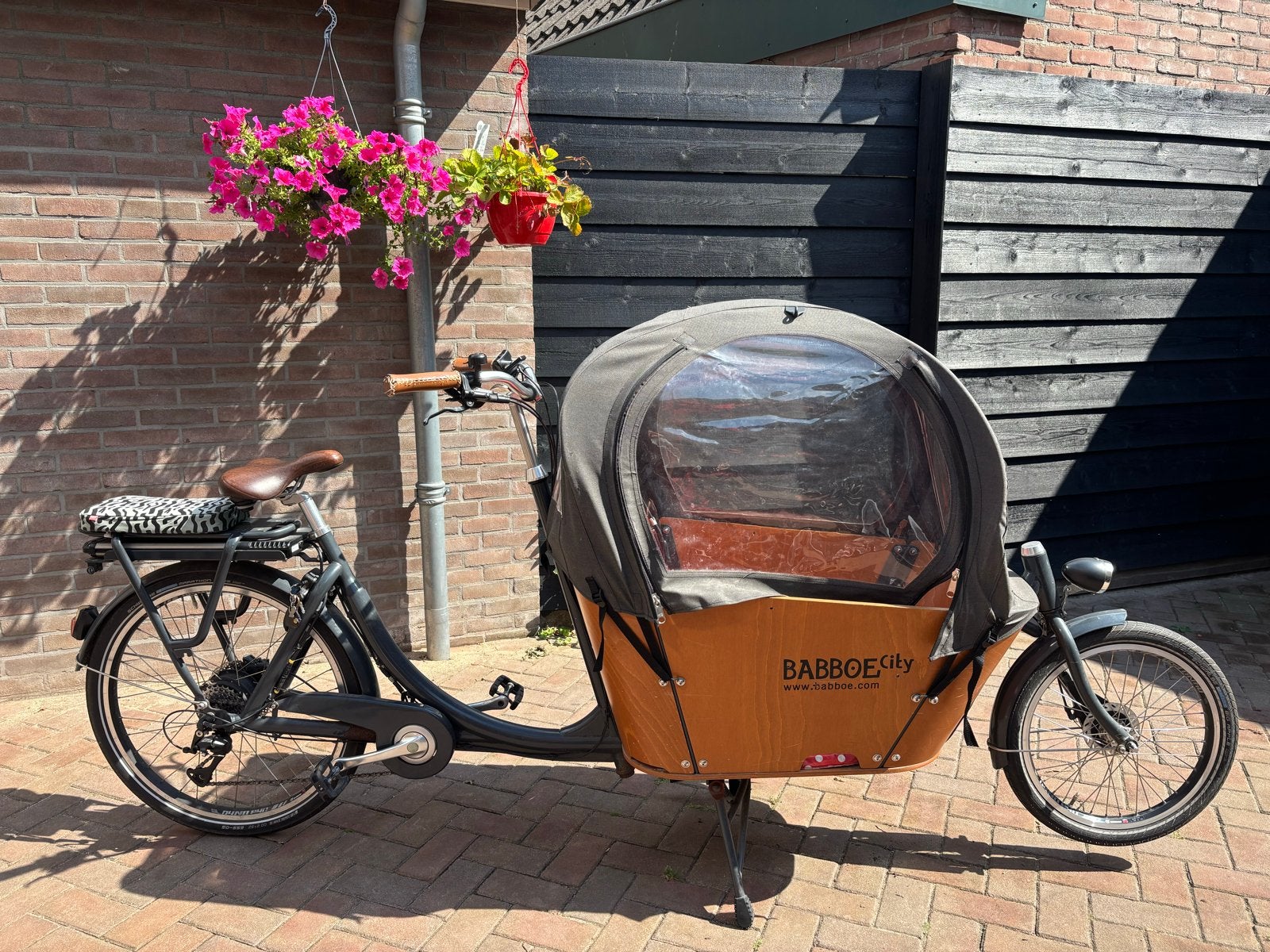 Babboe City Bakfiets - Eerste eigenaar, goed onderhouden, Fietsen en Brommers, Fietsen | Bakfietsen, Gebruikt, Elektrisch, Ophalen of Verzenden