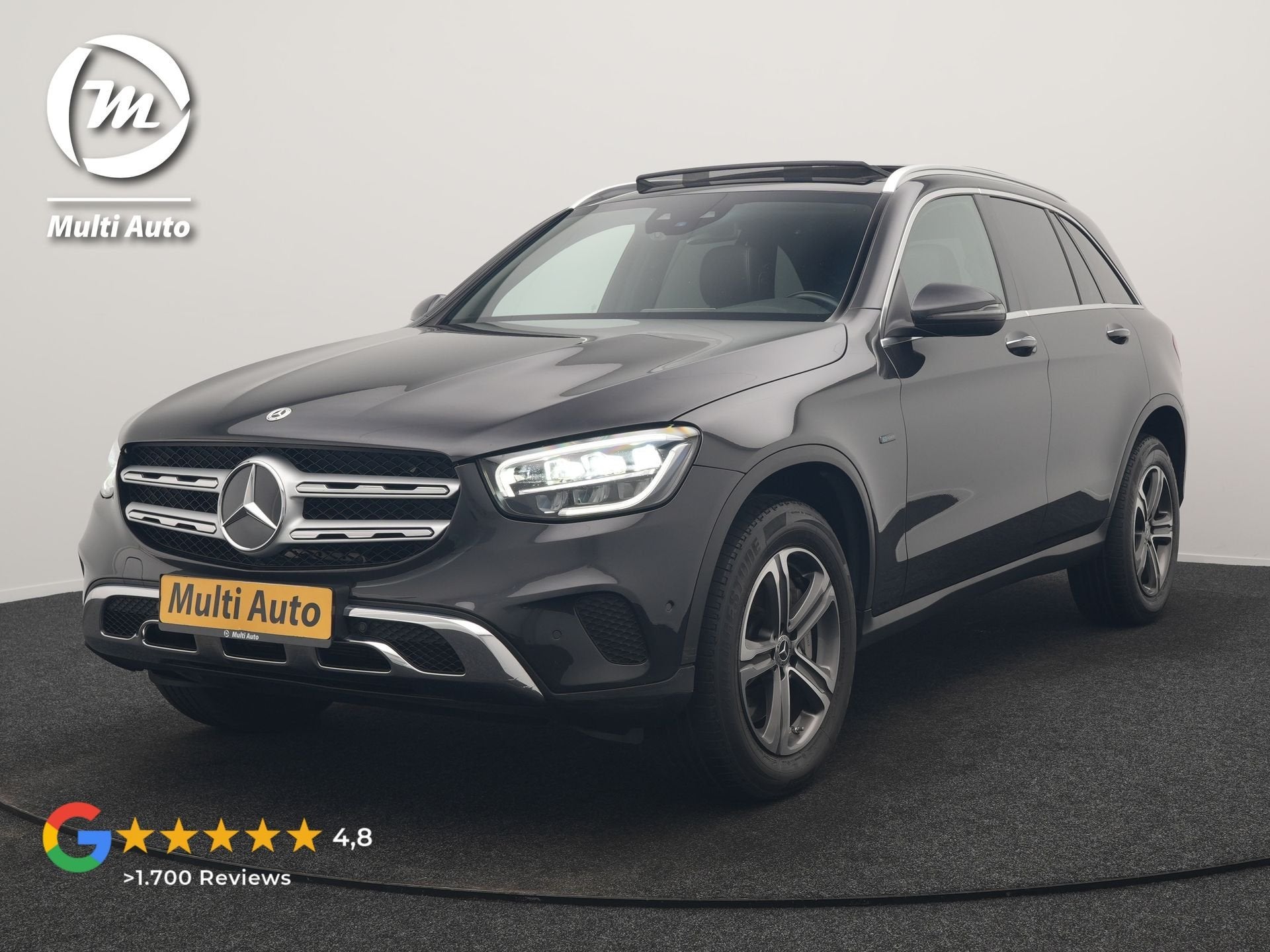 Mercedes-Benz GLC 300e 4MATIC Business Solution AMG PHEV 313, Auto's, Automaat, Dealer onderhouden, Gebruikt, Zwart