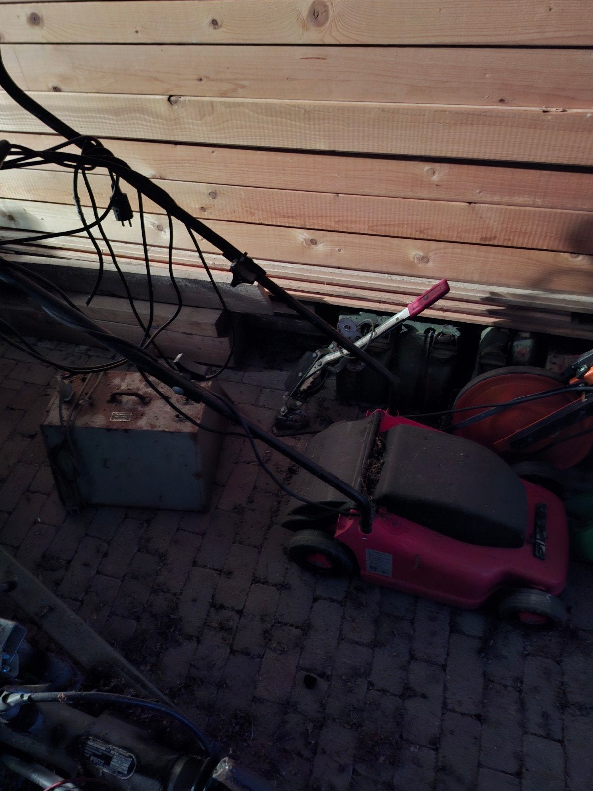 Elektrische grasmaaier met opvangbak, Ophalen of Verzenden, Gebruikt, Elektrische grasmaaier, Opvangbak